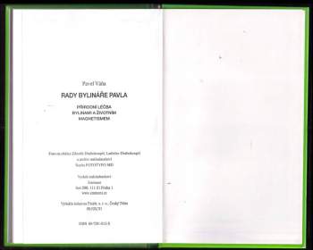 Pavel Váňa: Rady bylináře Pavla