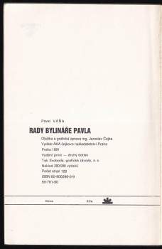 Pavel Váňa: Rady bylinkáře Pavla 2