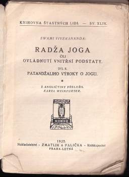 Vivekananda: Radža joga, čili, Ovládnutí vnitřní podstaty