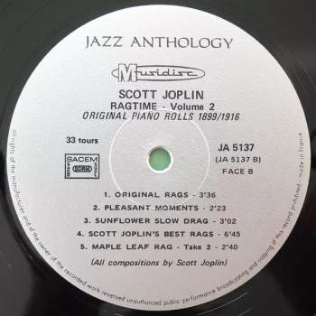 Scott Joplin: Ragtime Vol. 2 - Piano Rags Played By The King Of Ragtime - Original Piano Rolls 1899/1916