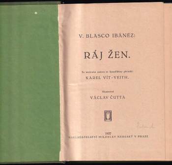 Vicente Blasco Ibáñez: Ráj žen