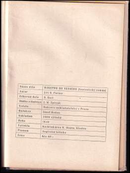 Jiří Ota Parma: Raketou do vesmíru