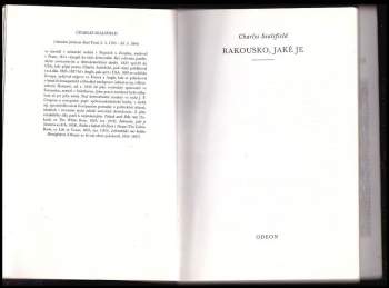 Charles Sealsfield: Rakousko, jaké je