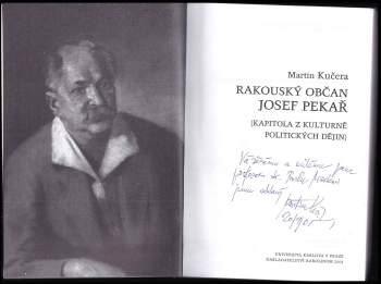 Martin Kučera: Rakouský občan Josef Pekař