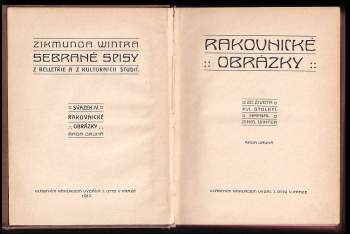 Zikmund Winter: Rakovnické obrázky