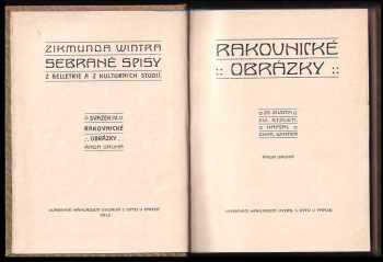 Zikmund Winter: Rakovnické obrázky