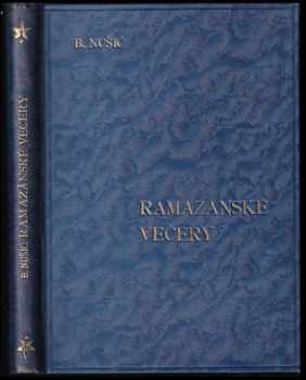 Branislav Nušić: Ramazanské večery : povídky