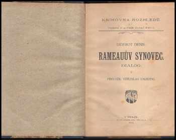 Denis Diderot: Rameauův synovec : Dialog