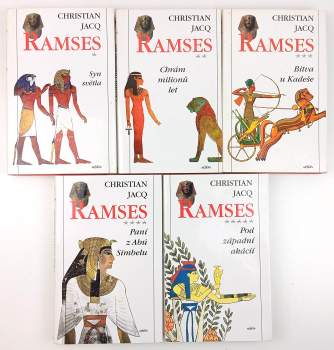 Christian Jacq: Ramses 1-5 - Syn světla + Chrám milionů let + Bitva u Kadeše + Paní z Abú Simbelu + Pod západní akácií