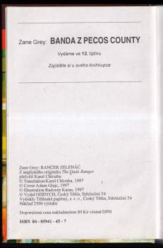 Zane Grey: Rančer zelenáč