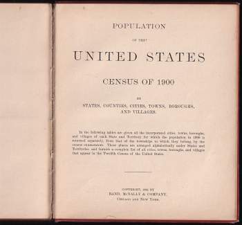 Rand-McNally Dollar Atlas of the World + Population of the United States Census of 1900