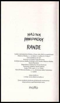 Halina Pawlowská: Rande