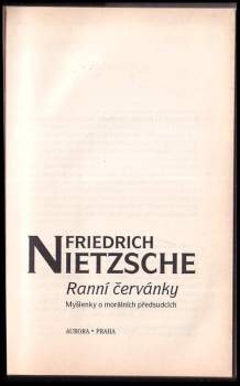 Friedrich Nietzsche: Ranní červánky
