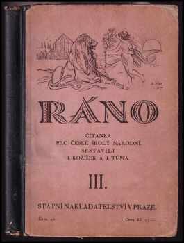 Ráno : čítanka pro české školy národní : pro 3 školní rok obecných škol. Díl 3.