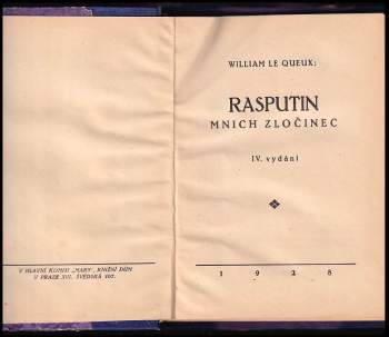William Le Queux: Rasputin