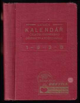 Ratajův kapesní kalendář československého úřednictva poštovního na rok 1938 - ročník XIV.