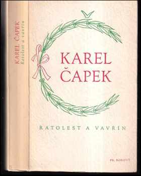 Ratolest a vavřín - Karel Čapek (1947, František Borový) - ID: 218666