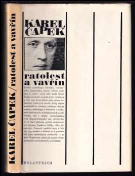 Karel Čapek: Ratolest a vavřín