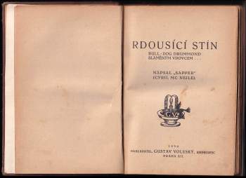 H. C McNeile: Rdousící stín