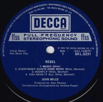 John Miles: Rebel