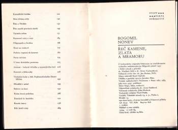 Bogomil Nonev: Řeč kamene, zlata a mramoru