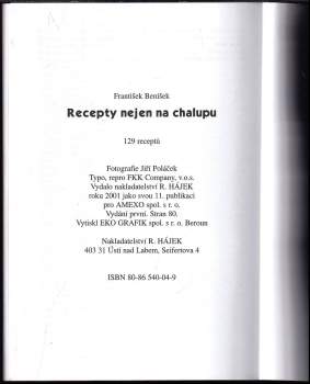 František Beníšek: Recepty nejen na chalupu