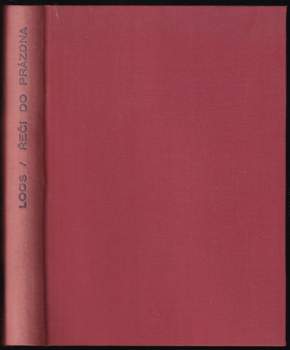 Adolf Loos: Řeči do prázdna