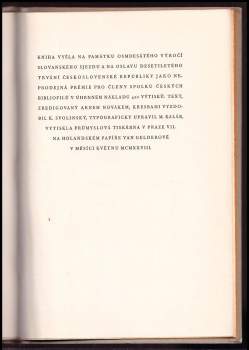 František Palacký: Řeči Františka Palackého a Pavla Josefa Šafaříka na Slovanském sjezdě v Praze roku 1848