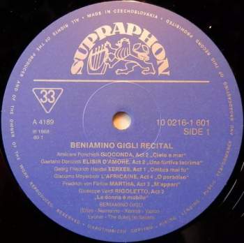 Beniamino Gigli: Recital