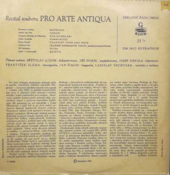 Pro Arte Antiqua: Recital souboru (10")