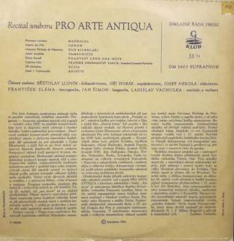 Pro Arte Antiqua: Recital souboru (10")