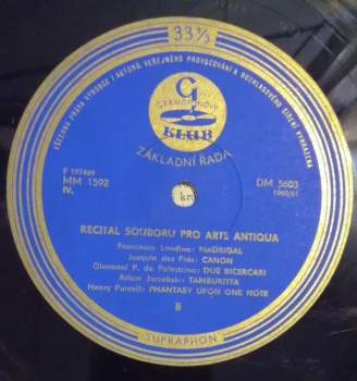 Pro Arte Antiqua: Recital souboru (10")