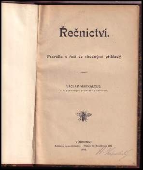Václav Markalous: Řečnictví