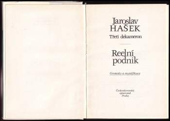 Jaroslav Hašek: Reelní podnik