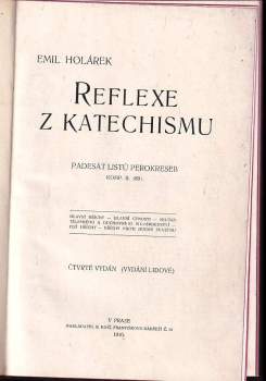 Emil Holárek: Reflexe z katechismu