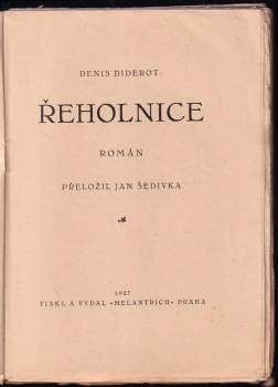 Denis Diderot: Řeholnice