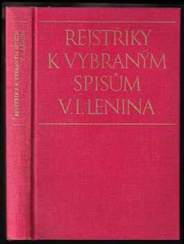 Rejstříky k vybraným spisům V. I. Lenina v pěti svazcích