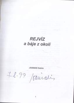 Sotiris Joanidis: Rejvíz a báje z okolí