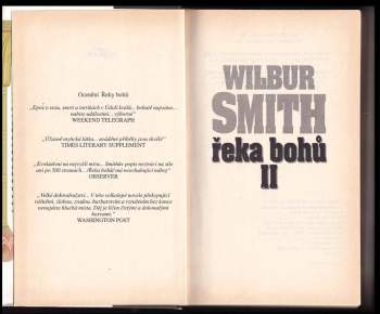 Wilbur A Smith: Řeka bohů