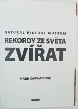 Mark Carwardine: Rekordy ze světa zvířat