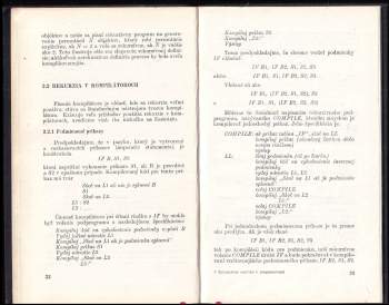 D. W Barron: Rekurzívne metódy v programovaní