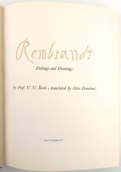 V. V Štech: Rembrandt: Etchings and Drawings