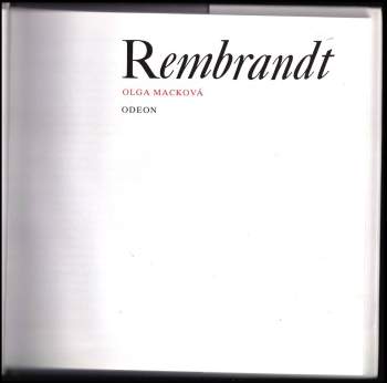 Olga Macková: Rembrandt