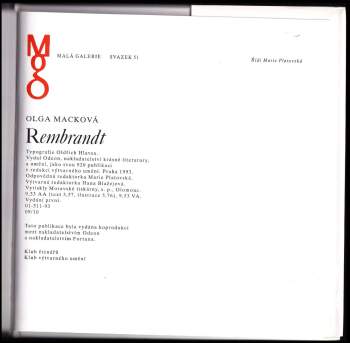 Olga Macková: Rembrandt