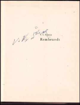 V. V Štech: Rembrandt