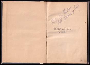 Jiří Karásek ze Lvovic: Renaissanční touhy v umění