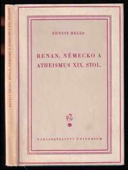 Renan, Německo a atheismus XIX. stol