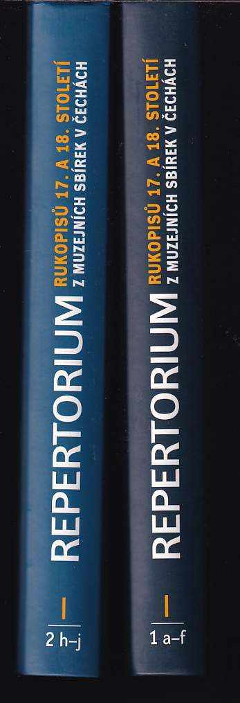 Repertorium rukopisů 17. a 18. století z muzejních sbírek v Čechách