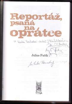 Julius Fučík: Reportáž, psaná na oprátce