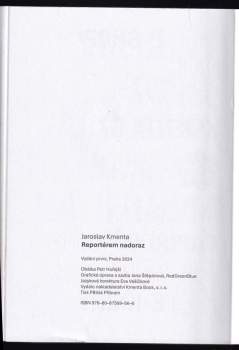 Jaroslav Kmenta: Reportérem nadoraz